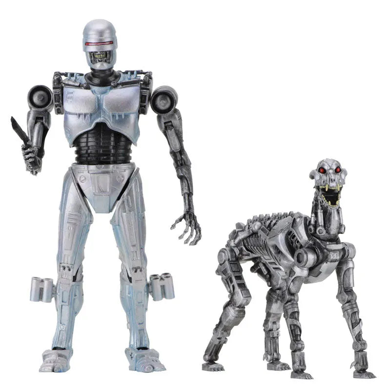 RoboCop Versus The Terminator - EndoCop & Terminator Dog 7 Inch Action Figure 2PKㅤ – Neca – ActionFigure Brasil