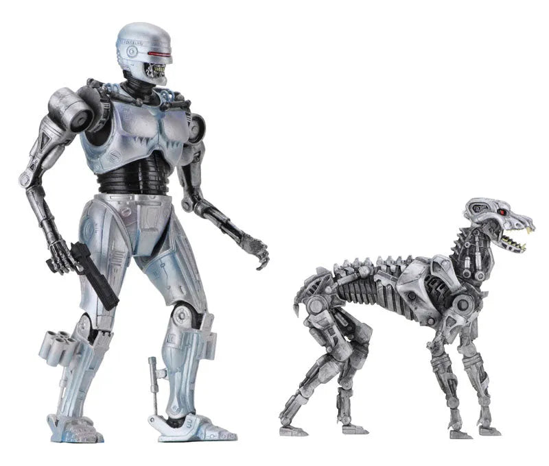 RoboCop Versus The Terminator - EndoCop & Terminator Dog 7 Inch Action Figure 2PKㅤ – Neca – ActionFigure Brasil