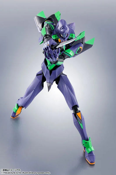 Robot SpiritsEVA-01 + Spear of Cassius (Renewal Color Edition)ㅤ – Bandai Spirits – ActionFigureBrasil — close