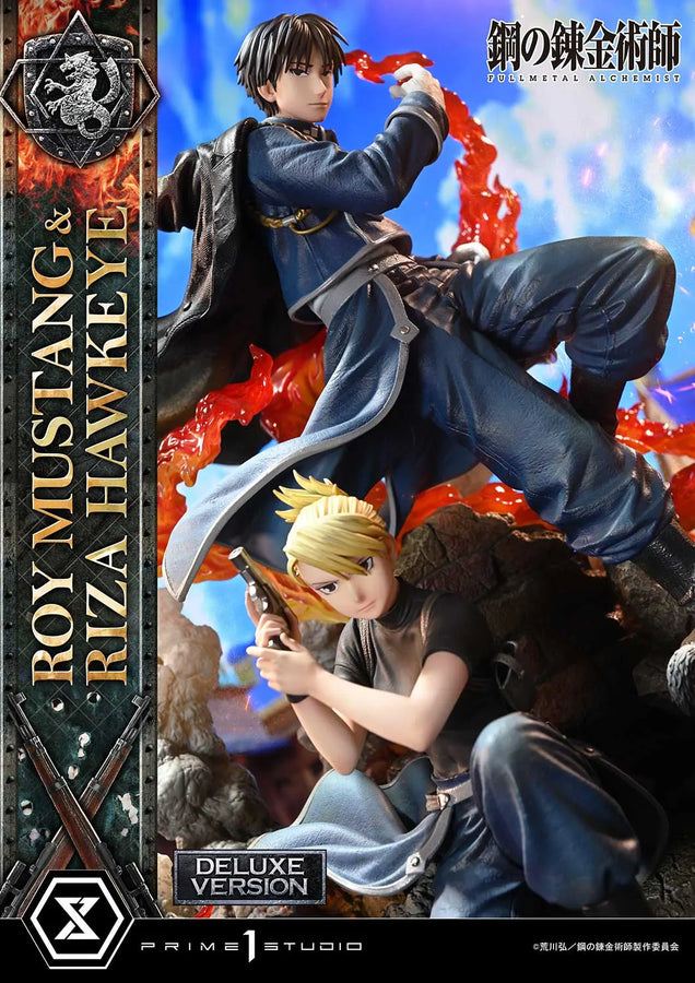 Roy Mustang & Riza Hawkeye (Deluxe Bonus Version) Fullmetal Alchemist – Prime1Studio – ActionFigure Brasil
