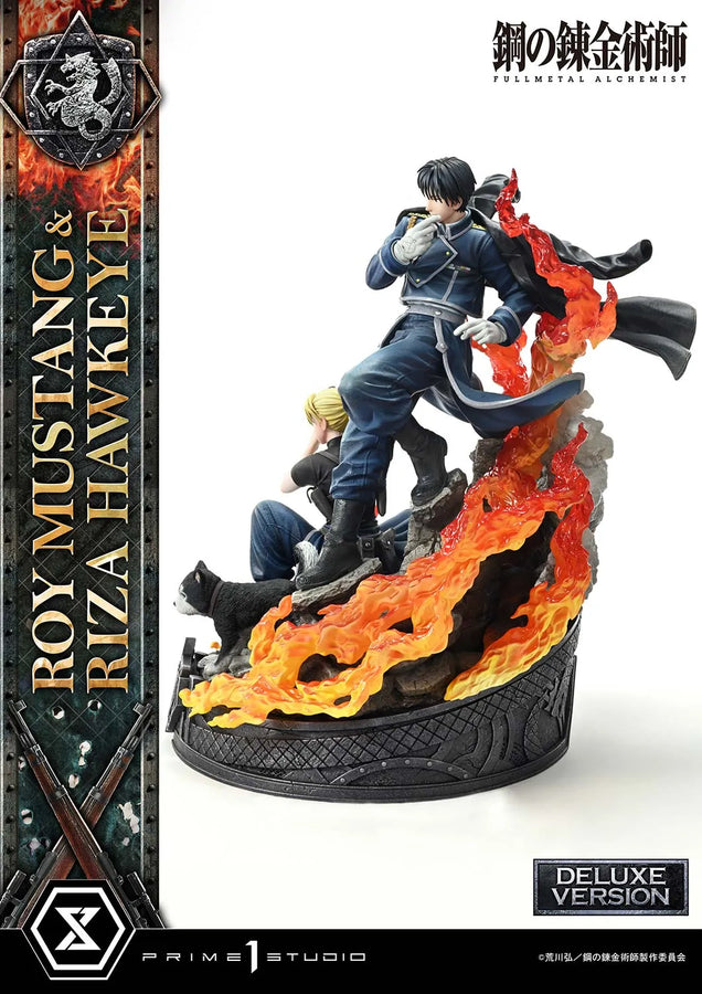Roy Mustang & Riza Hawkeye (Deluxe Bonus Version) Fullmetal Alchemist – Prime1Studio – ActionFigure Brasil