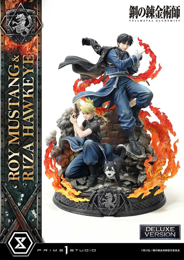 Roy Mustang & Riza Hawkeye (Deluxe Bonus Version) Fullmetal Alchemist – Prime1Studio – ActionFigure Brasil