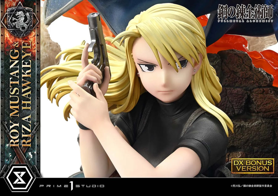 Roy Mustang & Riza Hawkeye (Deluxe Bonus Version) Fullmetal Alchemist – Prime1Studio – ActionFigure Brasil
