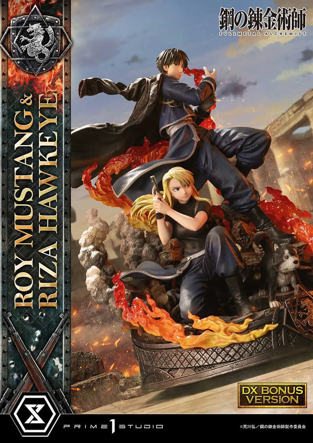 Roy Mustang & Riza Hawkeye (Deluxe Bonus Version) Fullmetal Alchemist – Prime1Studio – ActionFigure Brasil