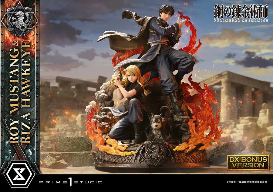 Roy Mustang & Riza Hawkeye (Deluxe Bonus Version) Fullmetal Alchemist – Prime1Studio – ActionFigure Brasil