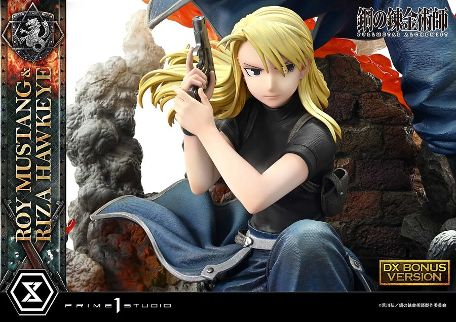 Roy Mustang & Riza Hawkeye (Deluxe Bonus Version) Fullmetal Alchemist – Prime1Studio – ActionFigure Brasil
