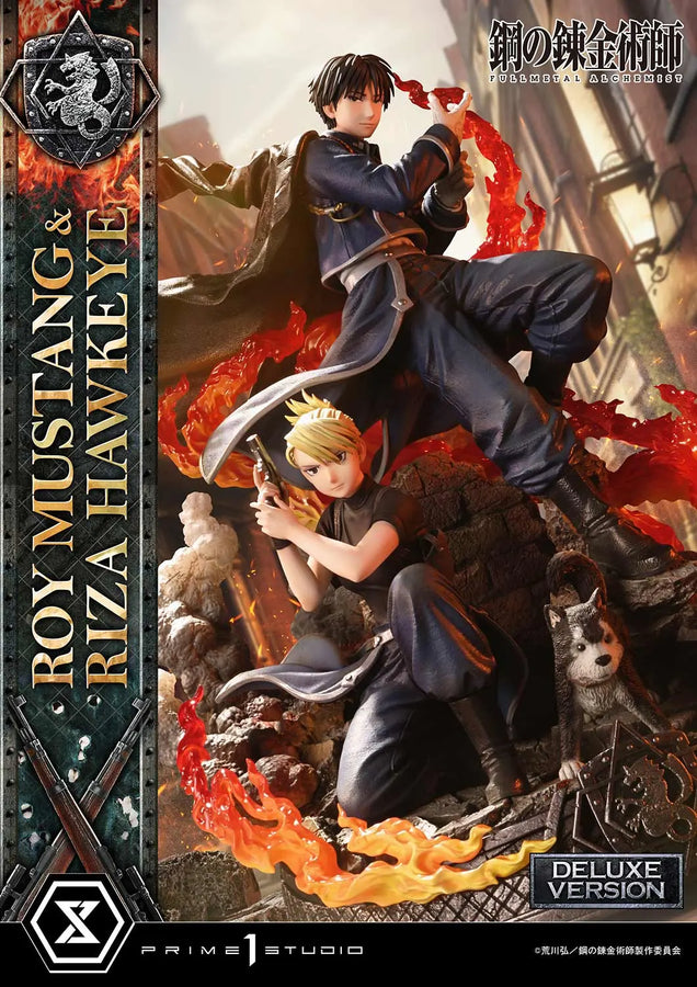 Roy Mustang & Riza Hawkeye (Deluxe Version) Fullmetal Alchemist – Prime1Studio – ActionFigure Brasil