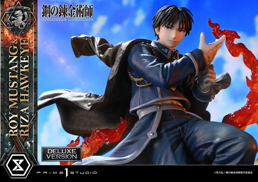 Roy Mustang & Riza Hawkeye (Deluxe Version) Fullmetal Alchemist – Prime1Studio – ActionFigure Brasil