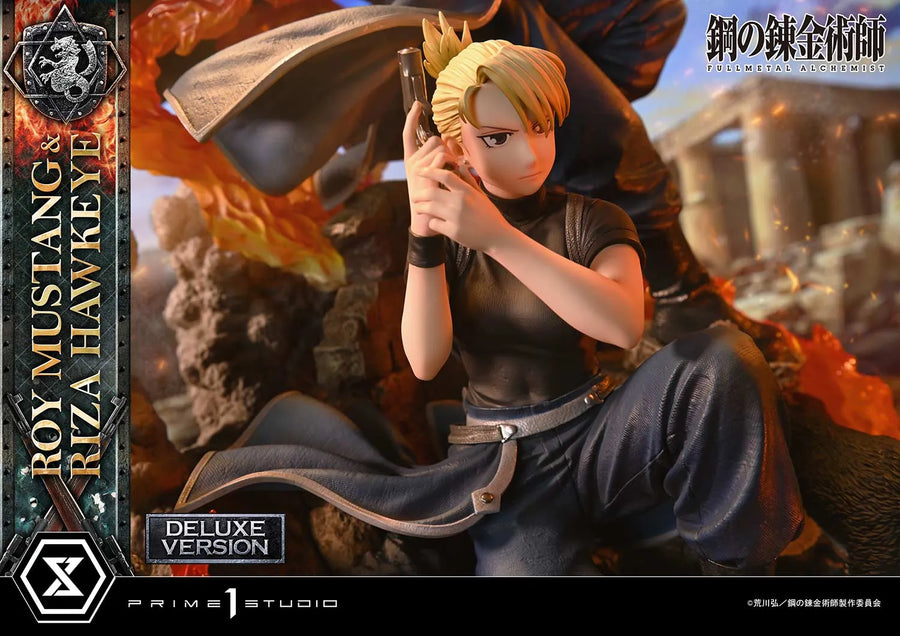 Roy Mustang & Riza Hawkeye (Deluxe Version) Fullmetal Alchemist – Prime1Studio – ActionFigure Brasil