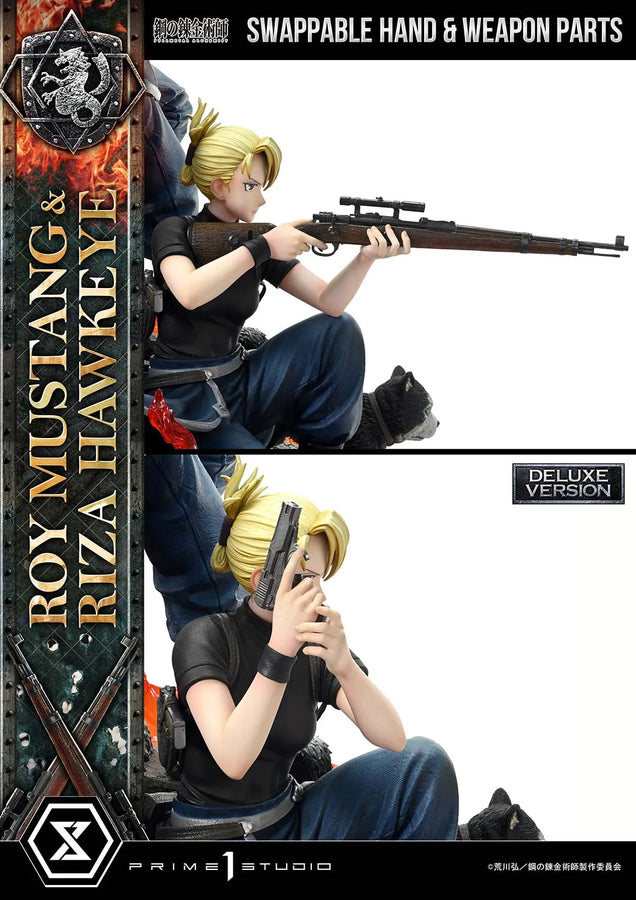Roy Mustang & Riza Hawkeye (Deluxe Version) Fullmetal Alchemist – Prime1Studio – ActionFigure Brasil