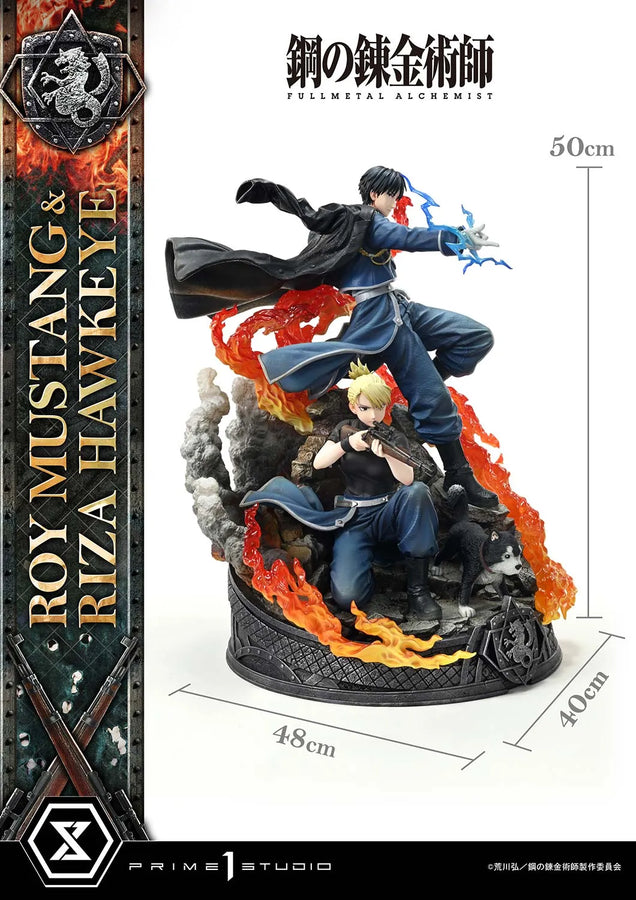 Roy Mustang & Riza Hawkeye (Deluxe Version) Fullmetal Alchemist – Prime1Studio – ActionFigure Brasil