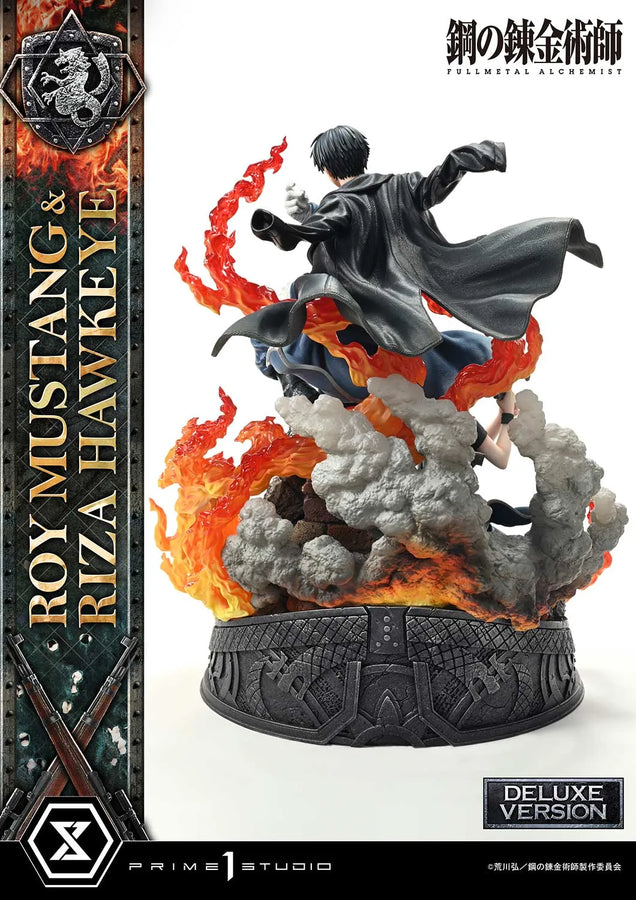 Roy Mustang & Riza Hawkeye (Deluxe Version) Fullmetal Alchemist – Prime1Studio – ActionFigure Brasil