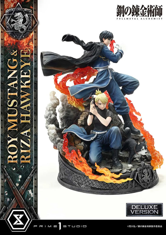 Roy Mustang & Riza Hawkeye (Deluxe Version) Fullmetal Alchemist – Prime1Studio – ActionFigure Brasil