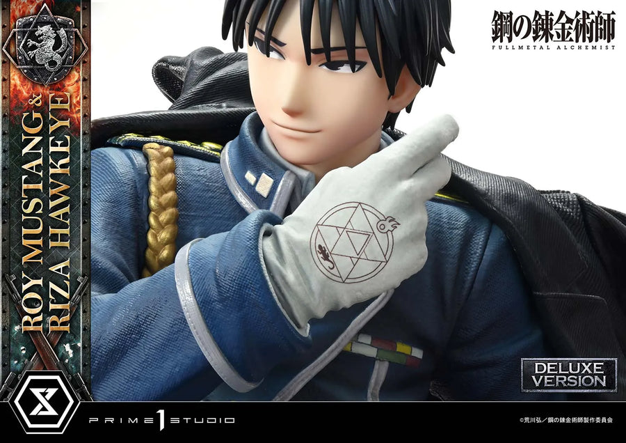 Roy Mustang & Riza Hawkeye (Deluxe Version) Fullmetal Alchemist – Prime1Studio – ActionFigure Brasil