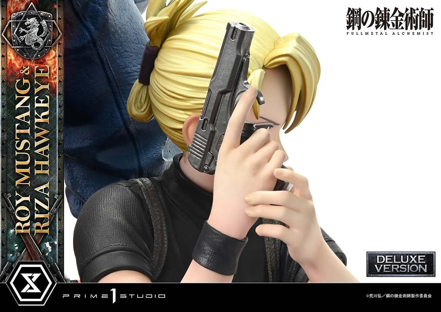 Roy Mustang & Riza Hawkeye (Deluxe Version) Fullmetal Alchemist – Prime1Studio – ActionFigure Brasil