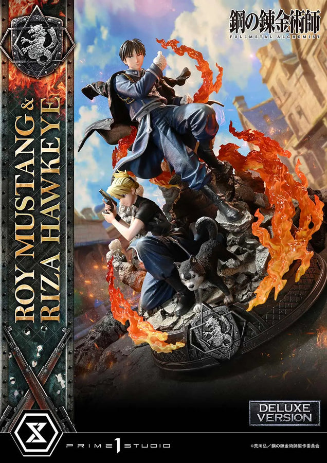 Roy Mustang & Riza Hawkeye (Deluxe Version) Fullmetal Alchemist – Prime1Studio – ActionFigure Brasil