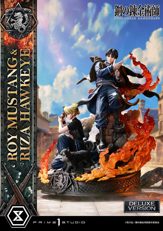 Roy Mustang & Riza Hawkeye (Deluxe Version) Fullmetal Alchemist – Prime1Studio – ActionFigure Brasil