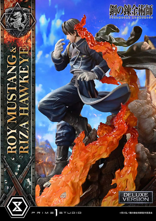 Roy Mustang & Riza Hawkeye (Deluxe Version) Fullmetal Alchemist – Prime1Studio – ActionFigure Brasil