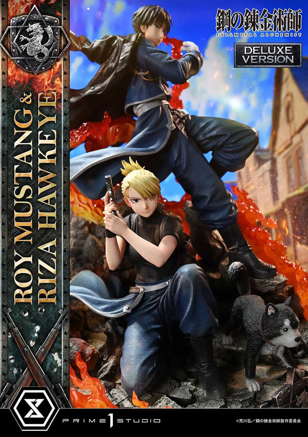Roy Mustang & Riza Hawkeye (Deluxe Version) Fullmetal Alchemist – Prime1Studio – ActionFigure Brasil