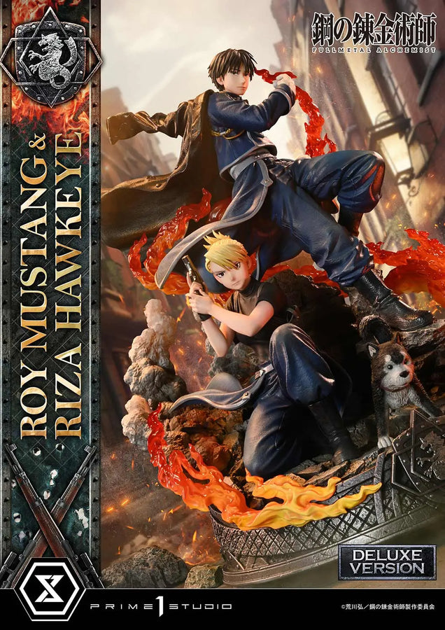 Roy Mustang & Riza Hawkeye (Deluxe Version) Fullmetal Alchemist – Prime1Studio – ActionFigure Brasil
