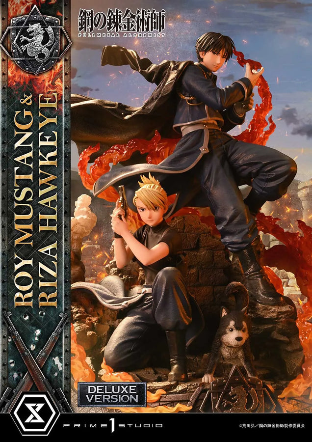 Roy Mustang & Riza Hawkeye (Deluxe Version) Fullmetal Alchemist – Prime1Studio – ActionFigure Brasil
