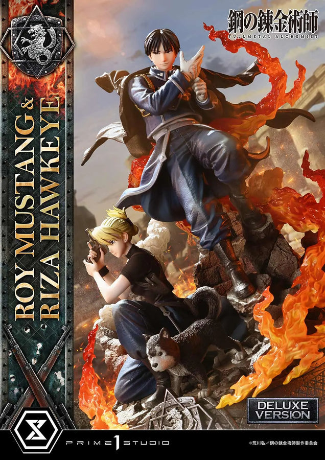 Roy Mustang & Riza Hawkeye (Deluxe Version) Fullmetal Alchemist – Prime1Studio – ActionFigure Brasil