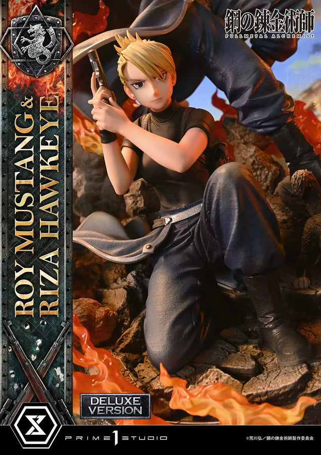 Roy Mustang & Riza Hawkeye (Deluxe Version) Fullmetal Alchemist – Prime1Studio – ActionFigure Brasil