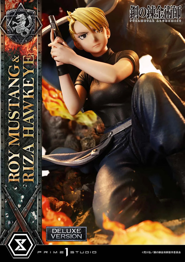 Roy Mustang & Riza Hawkeye (Deluxe Version) Fullmetal Alchemist – Prime1Studio – ActionFigure Brasil