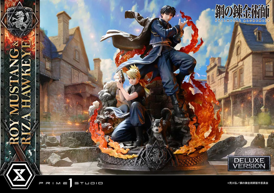 Roy Mustang & Riza Hawkeye (Deluxe Version) Fullmetal Alchemist – Prime1Studio – ActionFigure Brasil