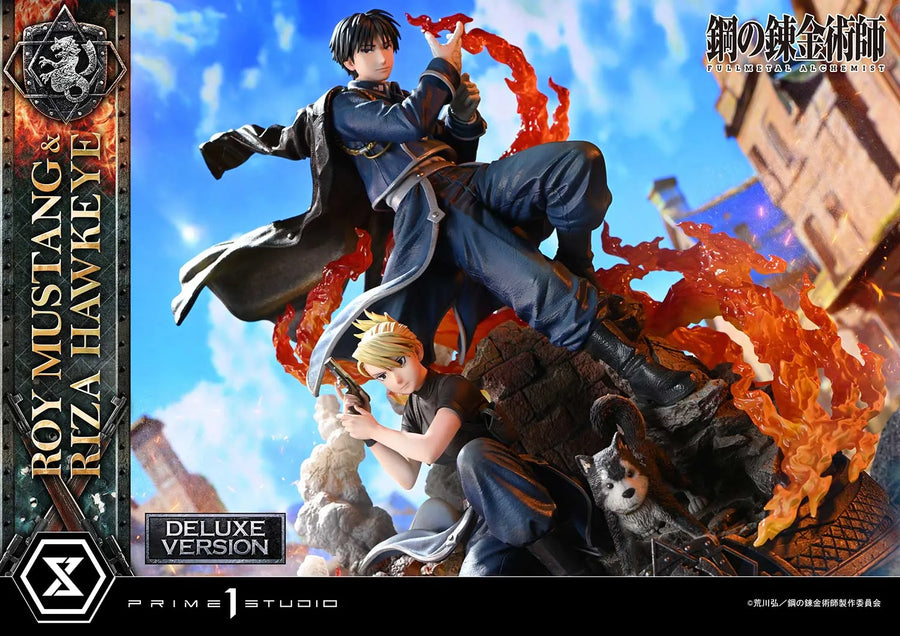 Roy Mustang & Riza Hawkeye (Deluxe Version) Fullmetal Alchemist – Prime1Studio – ActionFigure Brasil