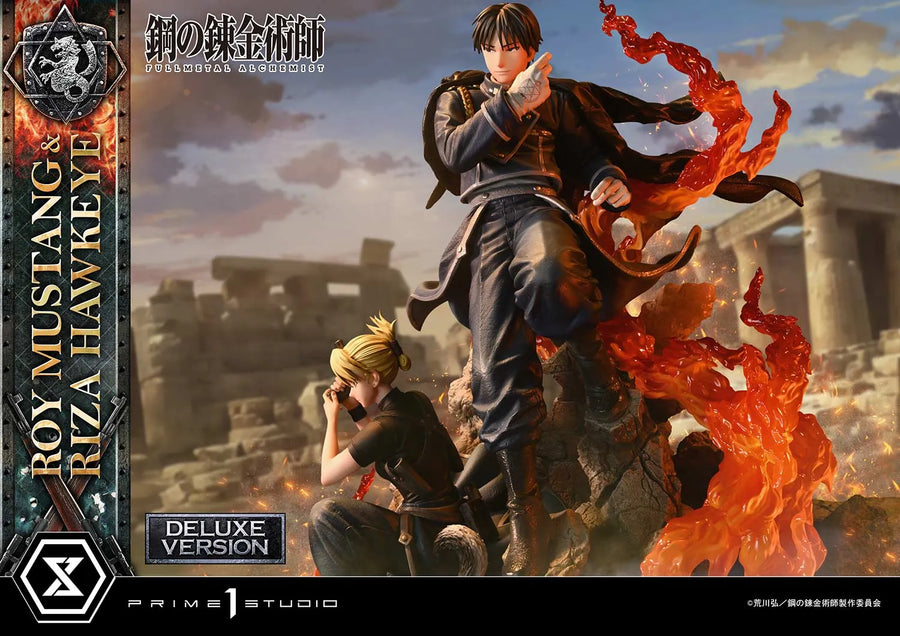 Roy Mustang & Riza Hawkeye (Deluxe Version) Fullmetal Alchemist – Prime1Studio – ActionFigure Brasil