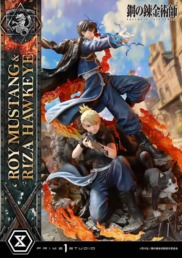 Roy Mustang & Riza Hawkeye (Regular Version) Fullmetal Alchemist – Prime1Studio – ActionFigure Brasil