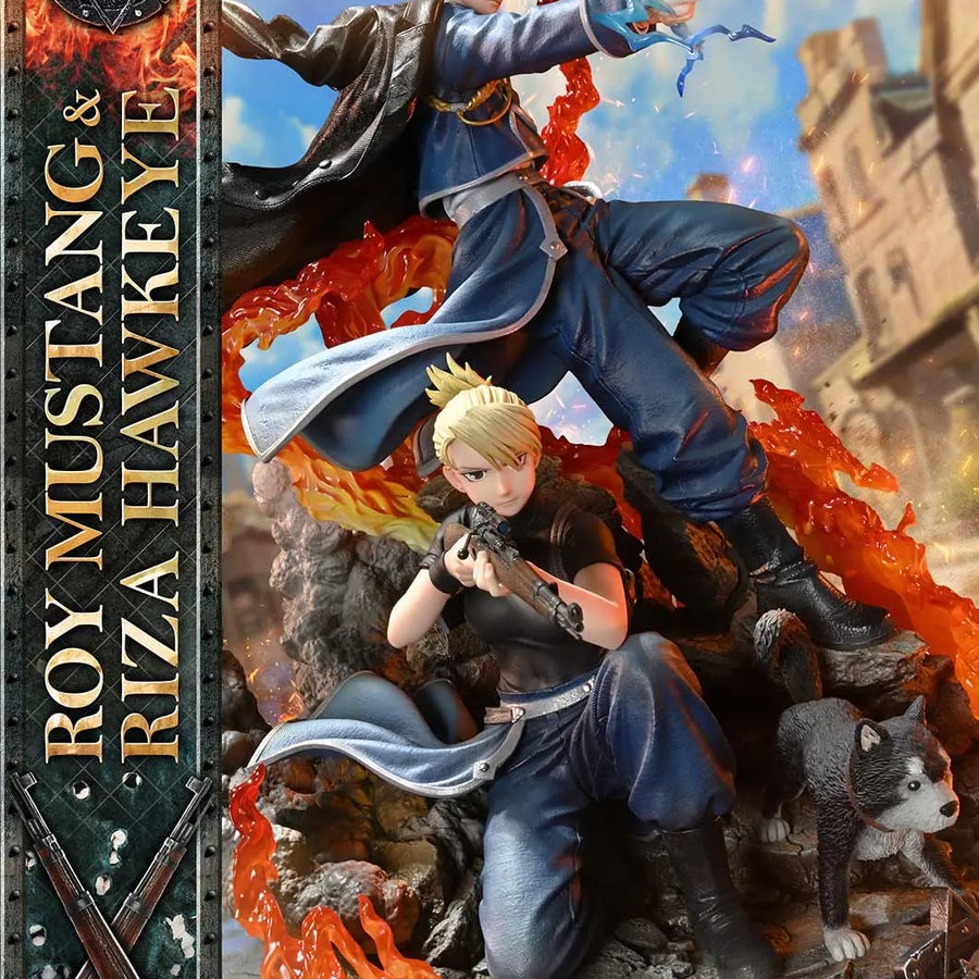 Roy Mustang & Riza Hawkeye (Regular Version) Fullmetal Alchemist – Prime1Studio – ActionFigure Brasil