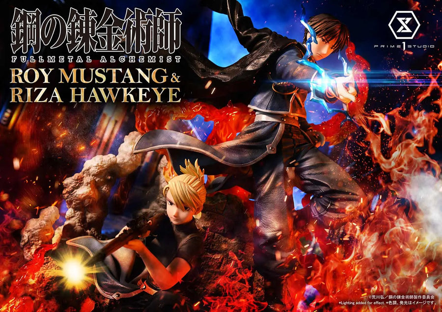 Roy Mustang & Riza Hawkeye (Regular Version) Fullmetal Alchemist – Prime1Studio – ActionFigure Brasil