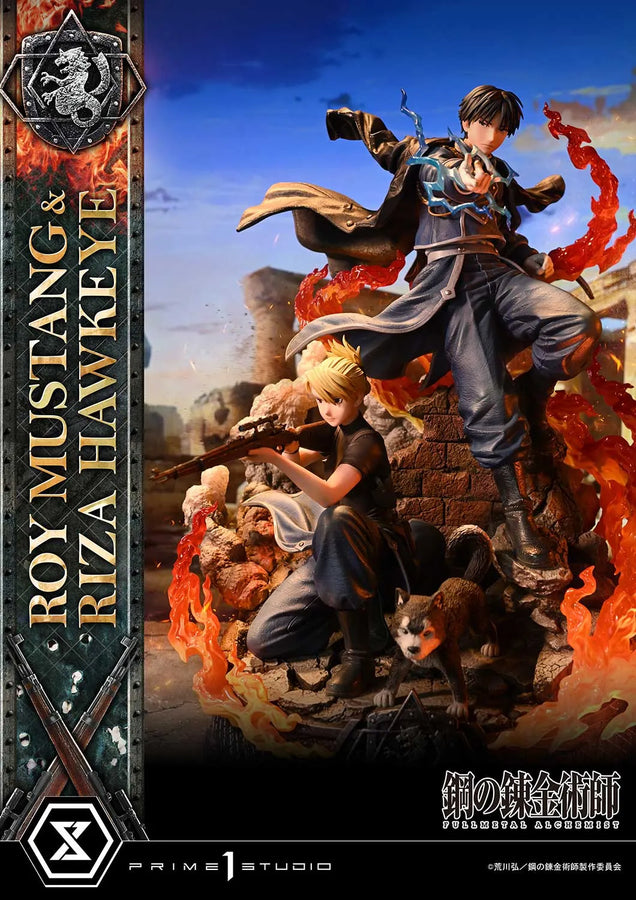 Roy Mustang & Riza Hawkeye (Regular Version) Fullmetal Alchemist – Prime1Studio – ActionFigure Brasil