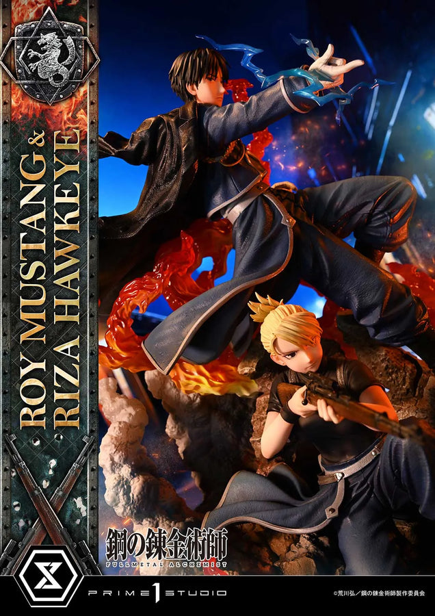 Roy Mustang & Riza Hawkeye (Regular Version) Fullmetal Alchemist – Prime1Studio – ActionFigure Brasil