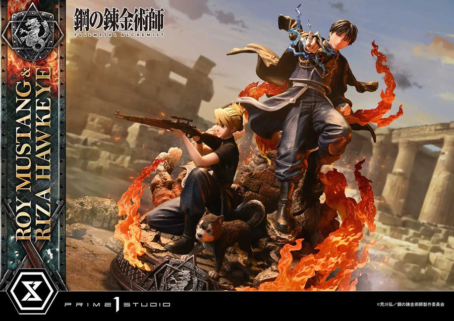 Roy Mustang & Riza Hawkeye (Regular Version) Fullmetal Alchemist – Prime1Studio – ActionFigure Brasil