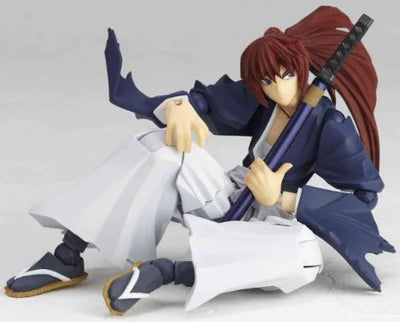 Rurouni Kenshin - Himura Kenshin - Revoltech - Battousai ver. - 110 (Kaiyodo)ㅤ – Kaiyodo – ActionFigureBrasil — embalagem