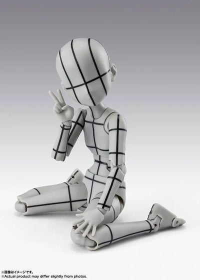 S.H.Figuarts - Body-chan - Wireframe, Ken Sugimori Edition, Gray Color Ver. (Bandai Spirits)ㅤ – Bandai Spirits – ActionFigureBrasil — embalagem