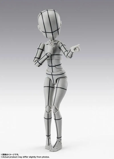 S.H.Figuarts - Body-chan - Wireframe, Ken Sugimori Edition, Gray Color Ver. (Bandai Spirits)ㅤ – Bandai Spirits – ActionFigureBrasil — acessórios