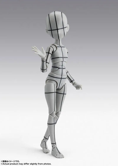 S.H.Figuarts - Body-chan - Wireframe, Ken Sugimori Edition, Gray Color Ver. (Bandai Spirits)ㅤ – Bandai Spirits – ActionFigureBrasil — ambientada