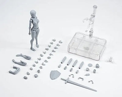 S.H.Figuarts - Body-chan - Yabuki Kentarou Edition, DX Set, Gray Color Ver.ㅤ – Bandai – ActionFigureBrasil — close