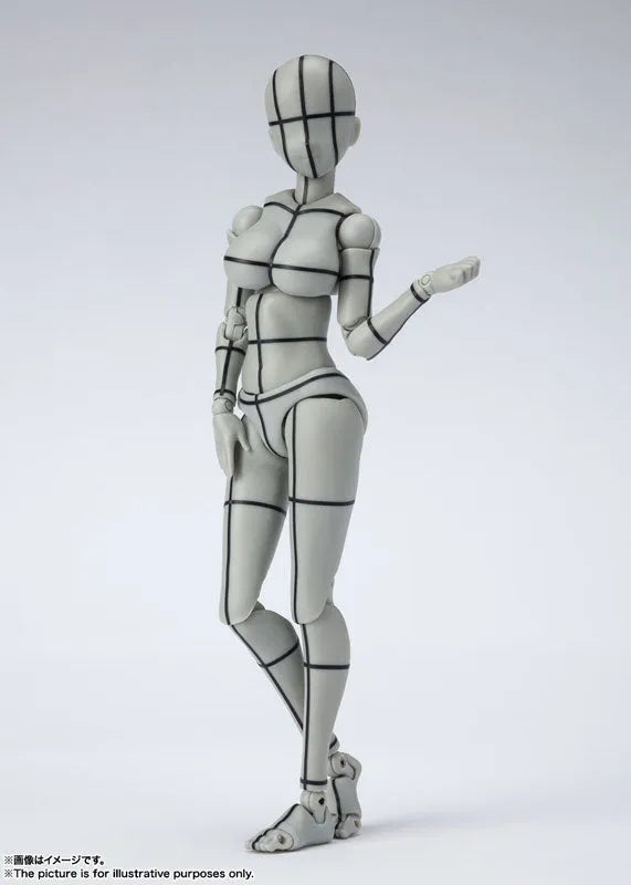 S.H.Figuarts - Body-chan - Yabuki Kentarou, Wireframe, Gray Color Ver. (Bandai Spirits)ㅤ – Bandai Spirits – ActionFigureBrasil