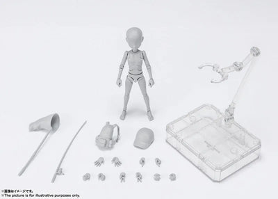 S.H.Figuarts Body-kun -Sugimori Ken- Edition DX SET (Gray Color Ver.)ㅤ – Bandai Spirits – ActionFigureBrasil — embalagem