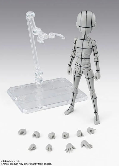 S.H.Figuarts - Body-kun - Wireframe, Ken Sugimori Edition, Gray Color Ver. (Bandai Spirits)ㅤ – Bandai Spirits – ActionFigureBrasil — detalhe do produto