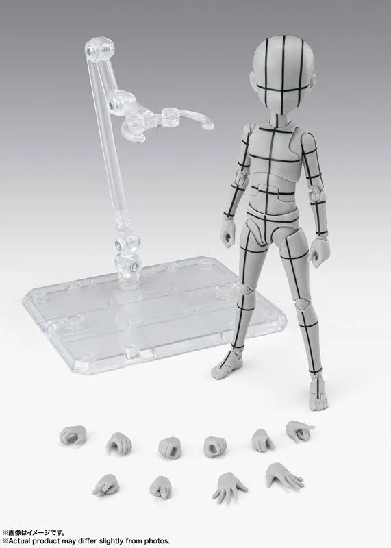 S.H.Figuarts - Body-kun - Wireframe, Ken Sugimori Edition, Gray Color Ver. (Bandai Spirits)ㅤ – Bandai Spirits – ActionFigureBrasil