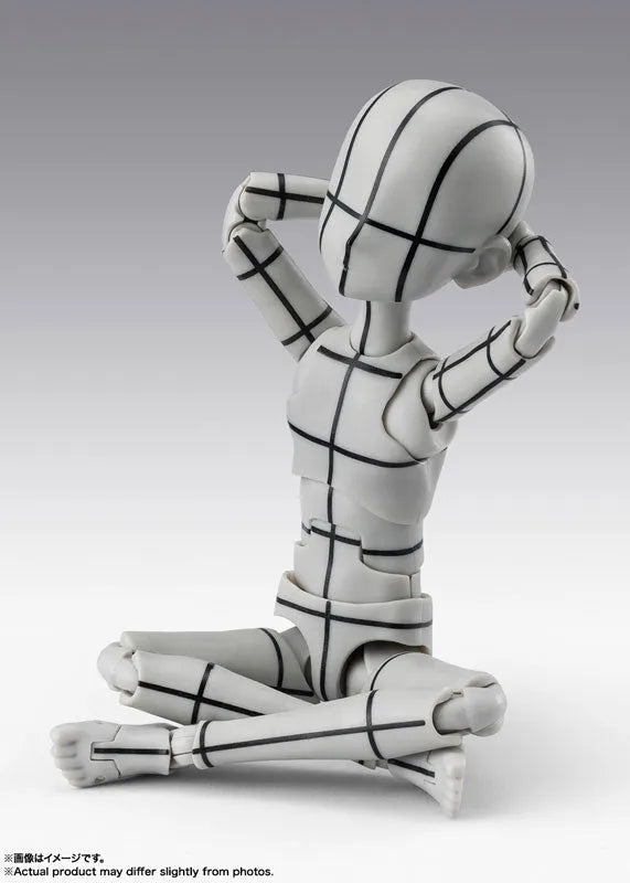 S.H.Figuarts - Body-kun - Wireframe, Ken Sugimori Edition, Gray Color Ver. (Bandai Spirits)ㅤ – Bandai Spirits – ActionFigureBrasil
