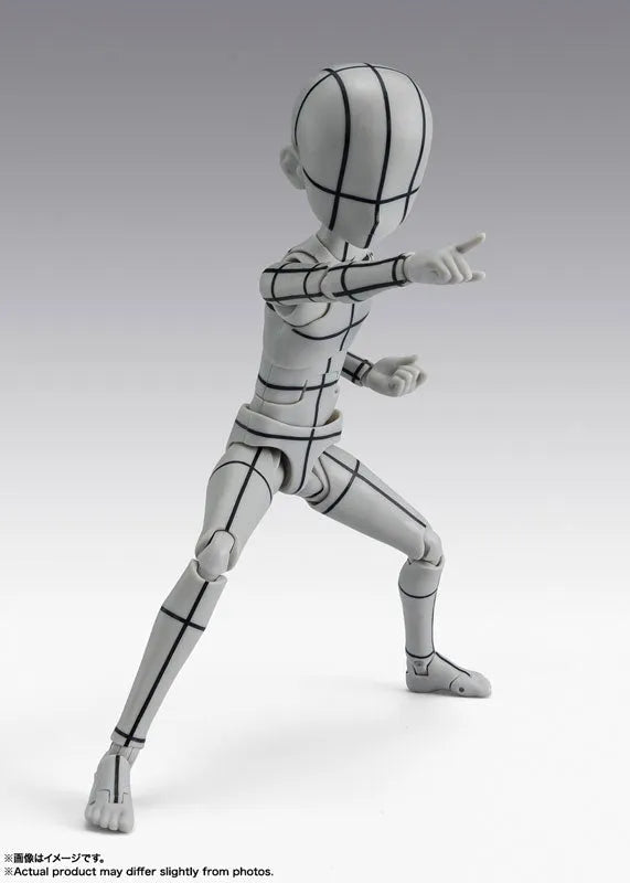 S.H.Figuarts - Body-kun - Wireframe, Ken Sugimori Edition, Gray Color Ver. (Bandai Spirits)ㅤ – Bandai Spirits – ActionFigureBrasil