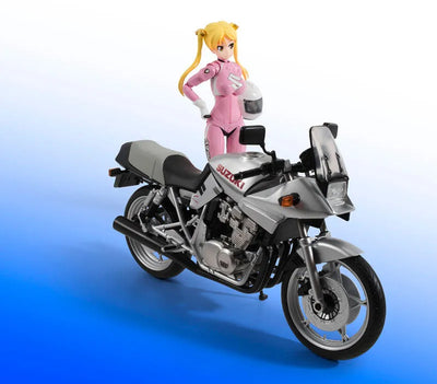 S.H. Figuarts - Rin Suzunoki (Rider Suit) & GSX 400S KATANA "Bakuon!!"ㅤ – Gantaku – ActionFigure Brasil — com base expositora