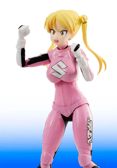 S.H. Figuarts - Rin Suzunoki (Rider Suit) & GSX 400S KATANA "Bakuon!!"ㅤ – Puella Magi Madoka Magica – ActionFigureBrasil — com base expositora